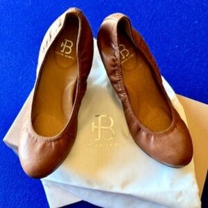 Brian James Brand New In Box 3.5" Wedge Pump In Cocoa Leather Womens Size 6.5-7